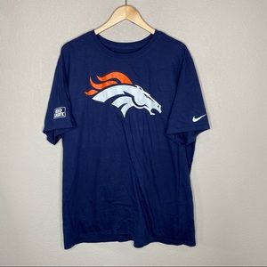 Nike Denver Broncos NFL athletic T-shirt size 2XL